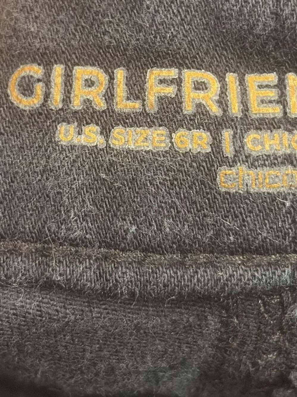 Chico's So Slimming Girlfriend Straight Leg Jeans, Black, Size 0.5 (US 6R) - Picture 6 of 8